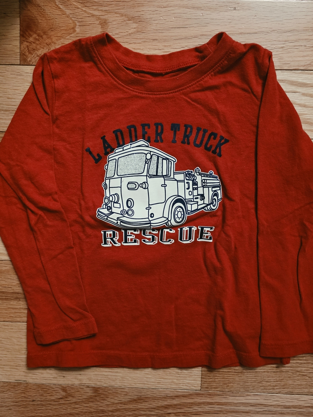 GAP Red Long-Sleeve Ladder Truck Rescue Tee